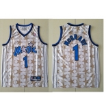Orlando Magic #1 Tracy McGrady White All-Star Hardwood Classics Soul Swingman Throwback Jersey