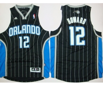 Orlando Magic #12 Dwight Howard Revolution 30 Swingman Black Jersey