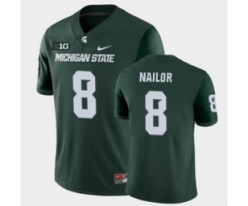 Men Michigan State Spartans #8 Jalen Nailor College Football Green Game Jersey