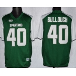 Michigan State Spartans #40 Max Bullough 2013 Green With White  Jersey