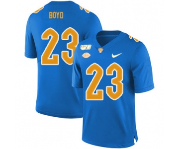 Pittsburgh Panthers 23 Tyler Boyd Blue 150th Anniversary Patch Nike College Football Jersey