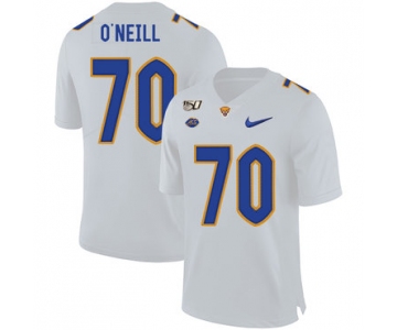 Pittsburgh Panthers 70 Brian O'Neill White 150th Anniversary Patch Nike College Football Jersey