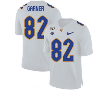 Pittsburgh Panthers 82 Manasseh Garner White 150th Anniversary Patch Nike College Football Jersey