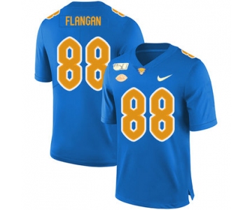 Pittsburgh Panthers 88 Matt Flanagan Blue 150th Anniversary Patch Nike College Football Jersey