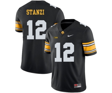 Iowa Hawkeyes 12 Ricky Stanzi Black College Football Jersey
