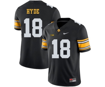 Iowa Hawkeyes 18 Micah Hyde Black College Football Jersey