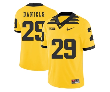 Iowa Hawkeyes 29 LeShun Daniels Yellow College Football Jersey
