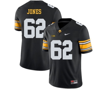Iowa Hawkeyes 62 Cal Jones Black College Football Jersey