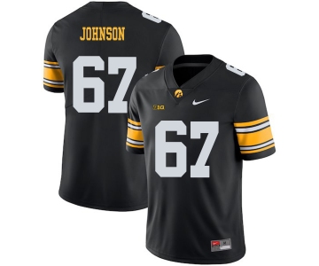 Iowa Hawkeyes 67 Jaleel Johnson Black College Football Jersey
