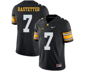 Iowa Hawkeyes 7 Colten Rastetter Black College Football Jersey