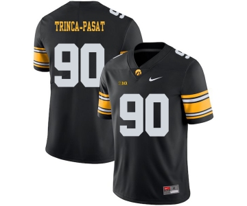Iowa Hawkeyes 90 Louis Trinca Pasat Black College Football Jersey