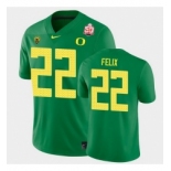 Men Oregon Ducks Darrian Felix 2021 Fiesta Bowl Green Game Jersey 0A
