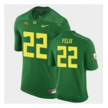 Men Oregon Ducks Darrian Felix Replica Green Game Football Jersey