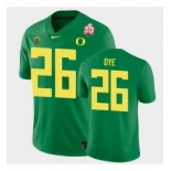 Men Oregon Ducks Travis Dye 2021 Fiesta Bowl Green Game Jersey 0A