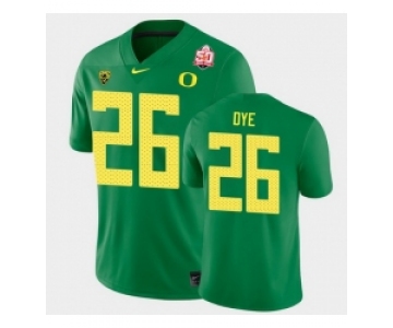 Men Oregon Ducks Travis Dye 2021 Fiesta Bowl Green Game Jersey 0A