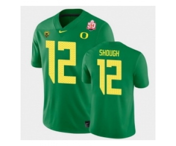 Men Oregon Ducks Tyler Shough 2021 Fiesta Bowl Green Game Jersey 0A
