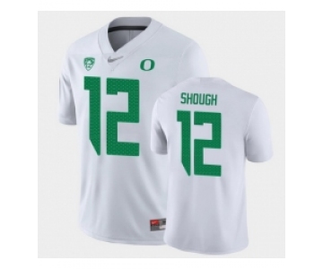 Men Oregon Ducks Tyler Shough Game White College Football Jersey
