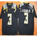 Oregon Duck #3 Vernon Adams Jr Black College Football Nike Limited Jersey