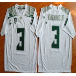 Oregon Duck #3 Vernon Adams Jr White College Football Nike Limited Jersey