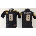 Oregon Duck #8 Marcus Mariota 2014 Black Limited Jersey