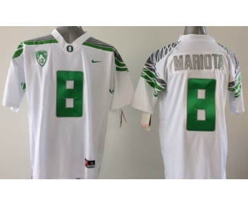 Oregon Duck #8 Marcus Mariota 2014 White Limited Jersey