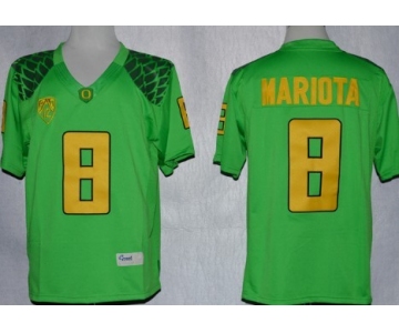 Oregon Ducks #8 Marcus Mariota 2013 Light Green Limited Jersey