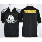 Oregon Ducks Blank Fighting Ducks Team Pride Fashion Black Jersey