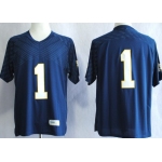 Notre Dame Fighting Irish #1 Louis Nix III 2013 Navy Blue Jersey