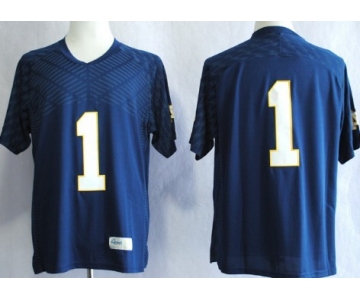 Notre Dame Fighting Irish #1 Louis Nix III 2013 Navy Blue Jersey