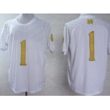 Notre Dame Fighting Irish #1 Louis Nix III 2013 Shamrock Series White Jersey