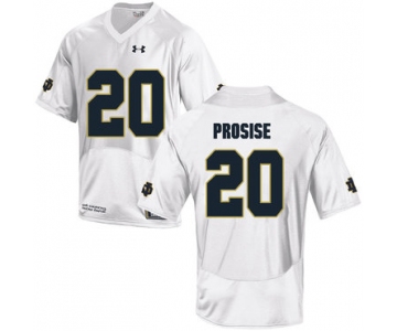 Notre Dame Fighting Irish 20 C.J. Prosise White College Football Jersey