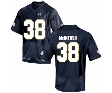 Notre Dame Fighting Irish 38 Deon McIntosh Navy College Football Jersey