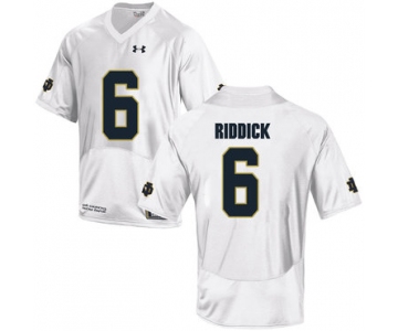 Notre Dame Fighting Irish 6 Theo Riddick White College Football Jersey