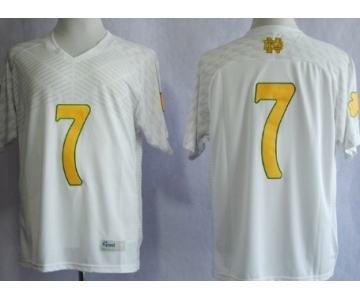 Notre Dame Fighting Irish #7 Stephon Tuitt 2013 Shamrock Series White Jersey