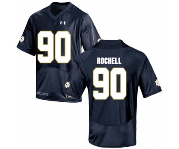 Notre Dame Fighting Irish 90 Isaac Rochell Navy College Football Jersey