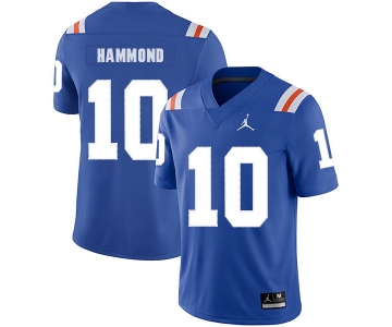 Florida Gators 10 Josh Hammond Blue Throwback College Football Jersey