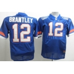 Florida Gators #12 John Brantley Blue Fighting Jersey