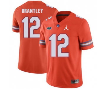 Florida Gators 12 John Brantley Orange College Football Jersey