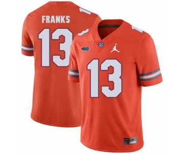 Florida Gators 13 Feleipe Franks Orange College Football Jersey