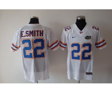 Florida Gators #22 E.Smith White Jersey