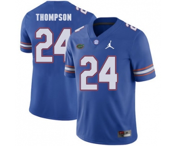 Florida Gators 24 Mark Thompson Blue College Football Jersey