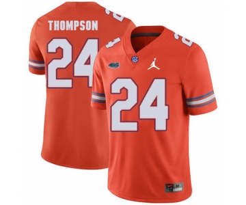 Florida Gators 24 Mark Thompson Orange College Football Jersey