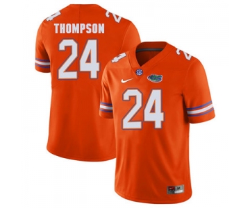 Florida Gators #24 Orange Mark Thompson Football Player Performance Jersey
