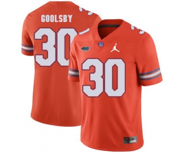 Florida Gators 30 DeAndre Goolsby Orange College Football Jersey