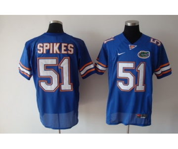Florida Gators #51 Spikes Blue Jersey