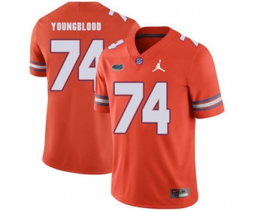 Florida Gators 74 Jack Youngblood Orange College Football Jersey