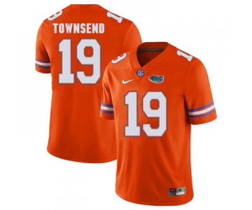 Florida Gators Orange #19 Johnny Townsend Football Player Performance Jersey