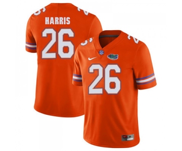 Florida Gators Orange #26Marcell Harris Football Player Performance Jersey