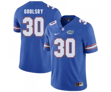 Florida Gators Royal Blue #30 DeAndre Goolsby Football Player Performance Jersey