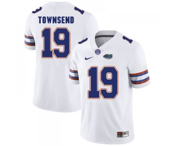 Florida Gators White #19 Johnny Townsend Football Player Performance Jersey